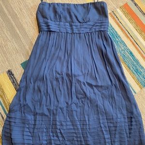 J Crew Strapless Silk Chiffon Dress size 16